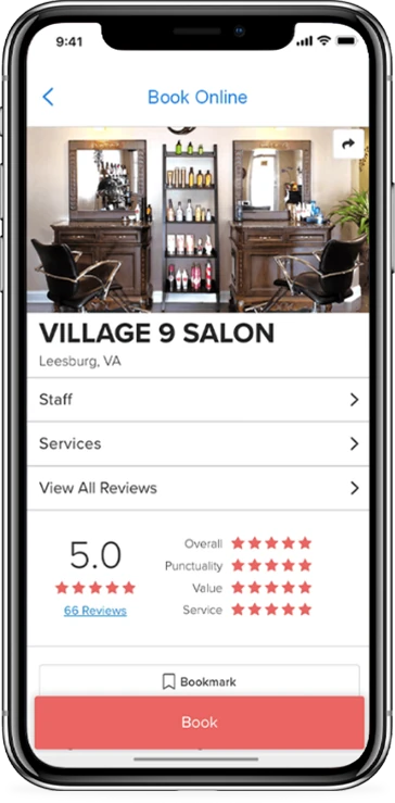 Website feature shown in a live client app