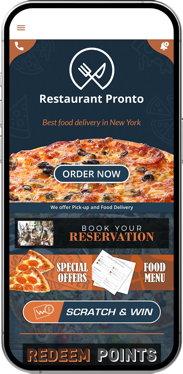 Live client app screen